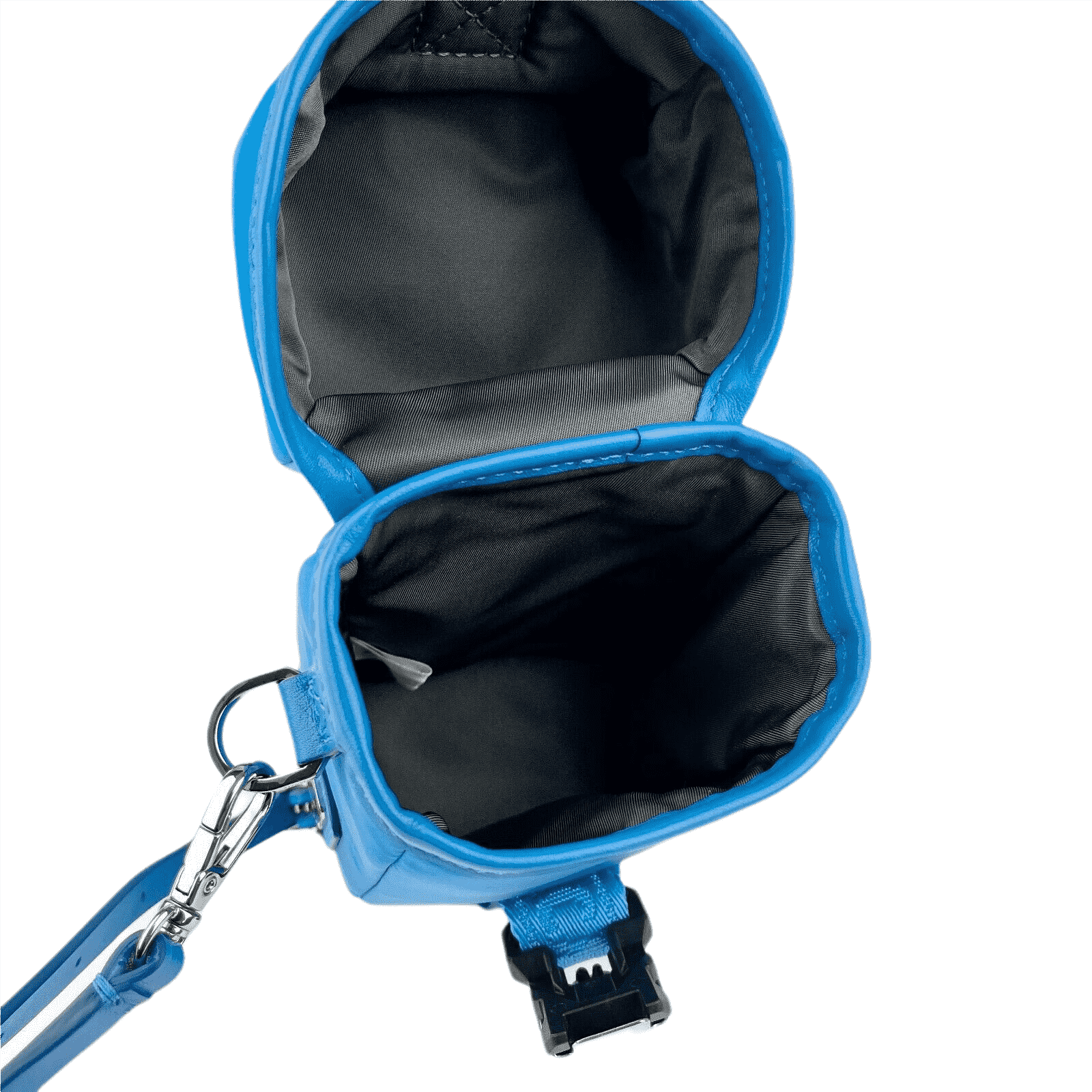 MCM Women's Blue Nylon Mini Flap Pouch Shoulder Waist Bag