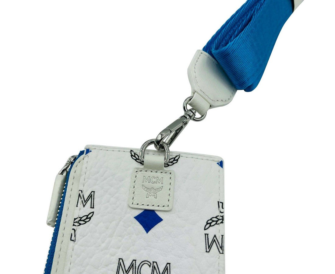 MCM Women's Spectrum Rainbow Logo Visetos Lanyard Card Case