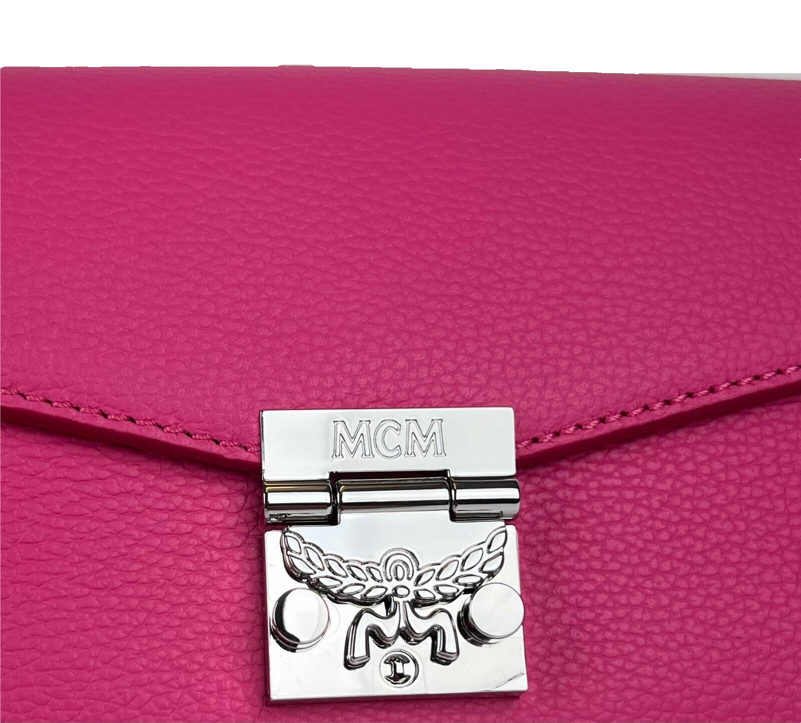 MCM Millie Sugar Pink Small Crossbody Silver Chain Bag
