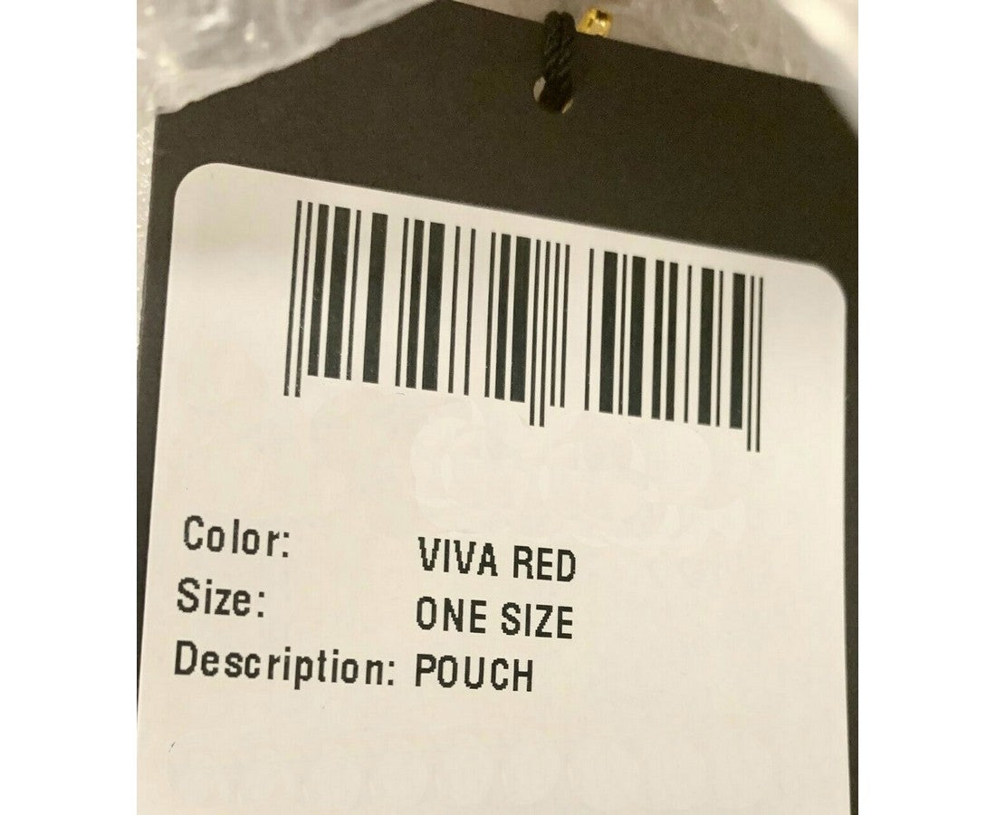 MCM Red Velvet Crystal Studs Crossbody Camera Belt Bag