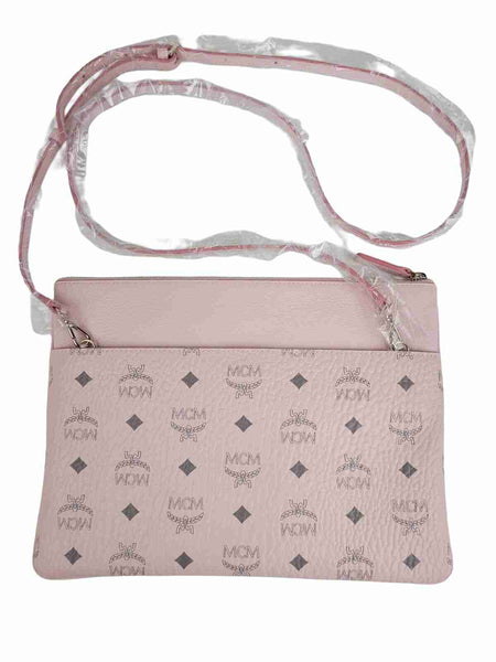 MCM, Bags, Mcm Visetos Original Authentic Crossbody Bag Pouch Powder Pink  New Sealed