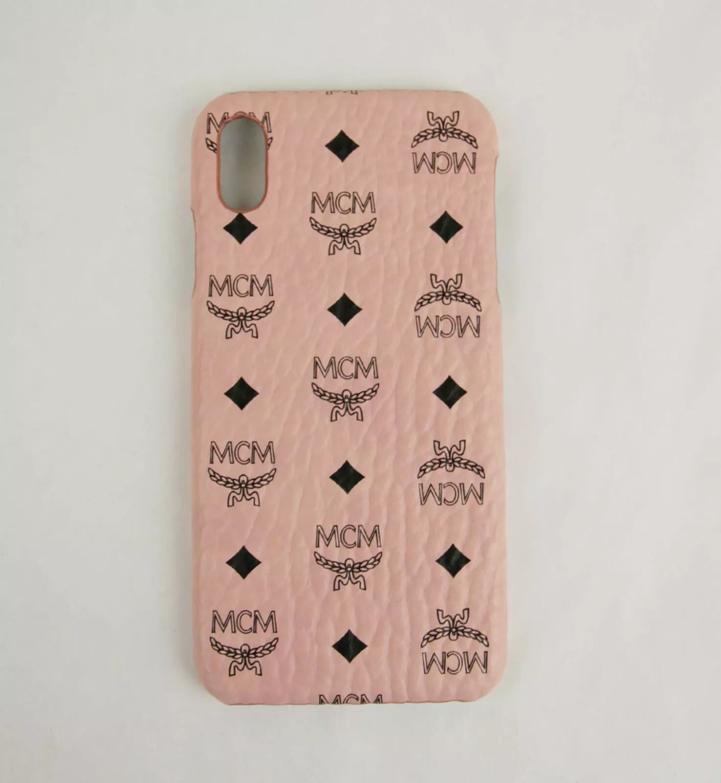 MCM iPhone X XS Cell Phone Case in Soft Pink Visetos One Size / Soft Pink MCM iPhone X XS Cell Phone Case in Soft Pink Visetos One Size / Soft Pink