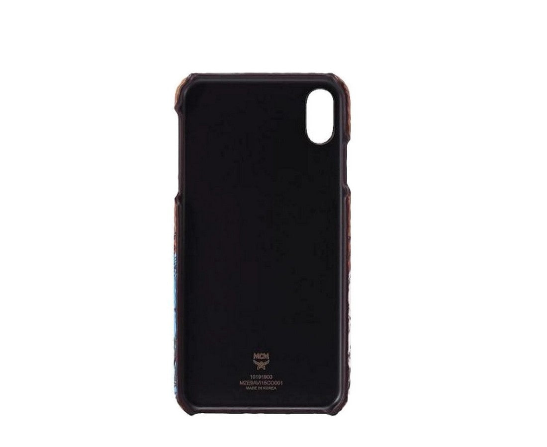 MCM Unisex Brown Cognac Visetos Hide And Seek Bunny IPhone XS Max Case MZE9AVI15CO001