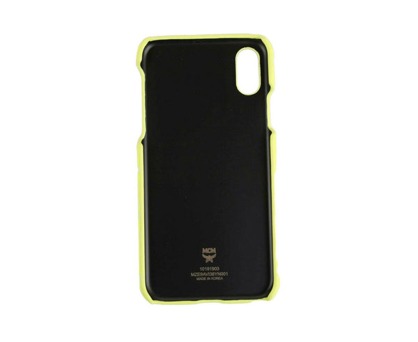 MCM Unisex Neon Yellow Visetos IPhone X XS Cell Phone Case