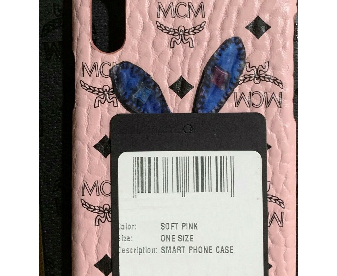 MCM Unisex Pink Bunny Rabbit Visetos IPhone XS Max Case