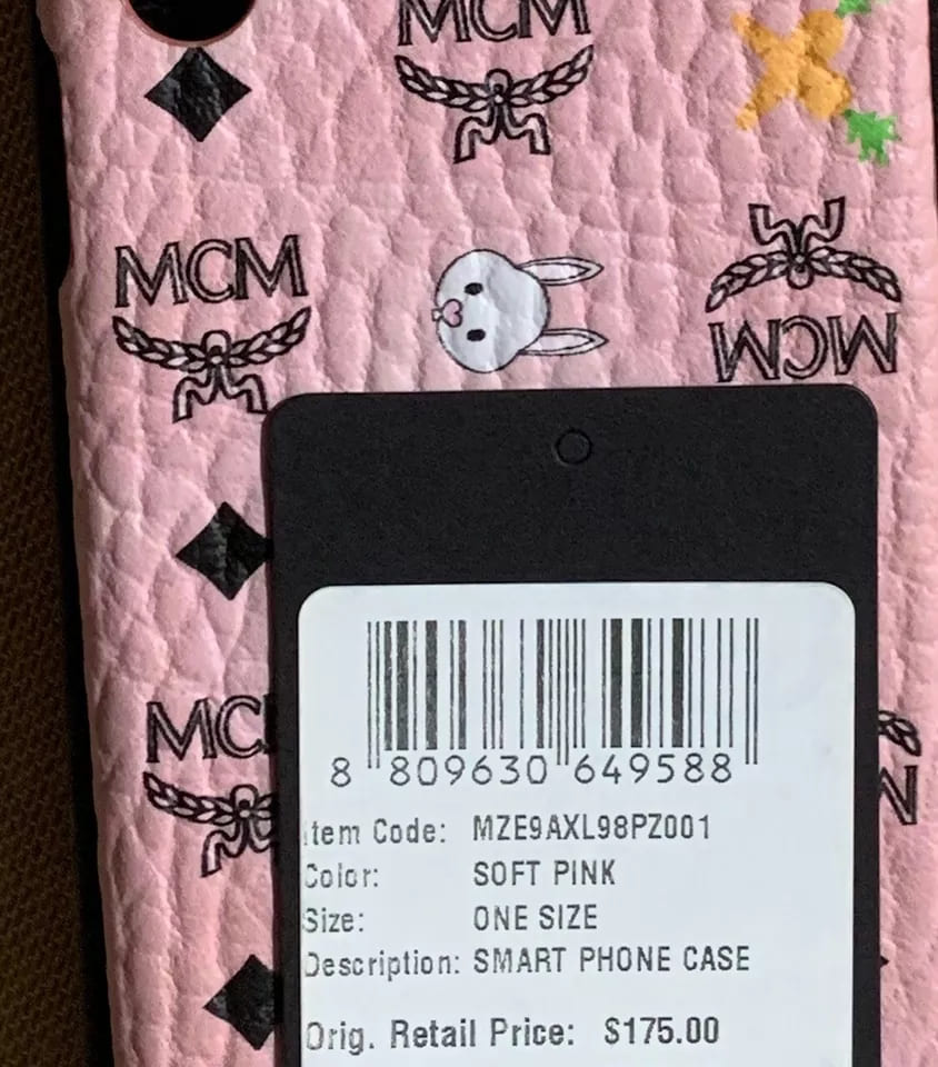 MCM Rabbit Carrot Pink Visetos iPhone XS Max Case