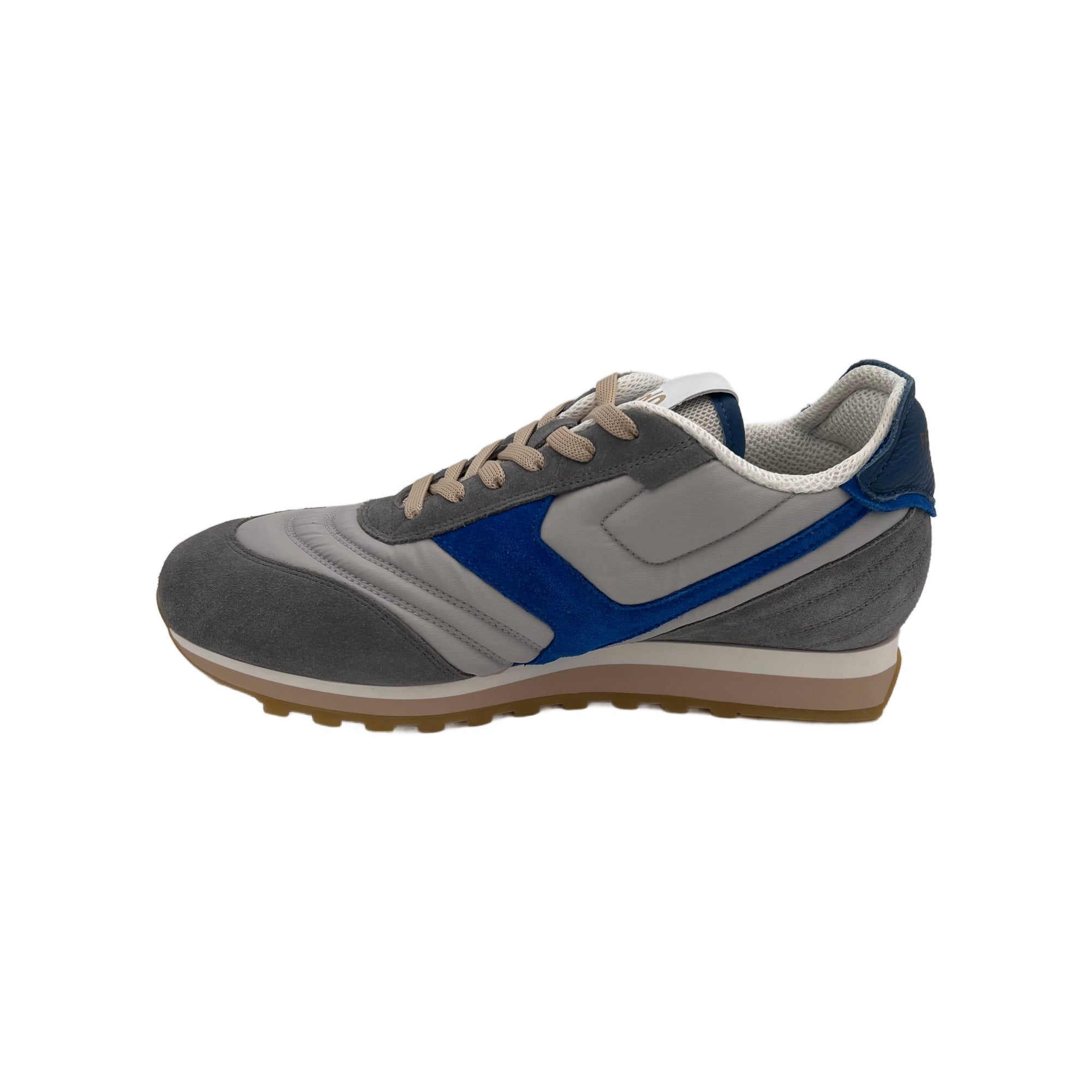 Pantofola D'Oro Men's Gray and Blue Suede Sneaker