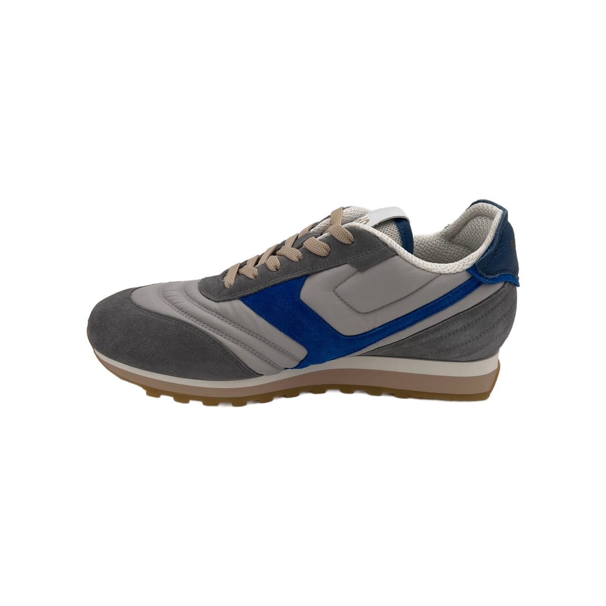 Pantofola D'Oro Men's Gray and Blue Suede Sneaker