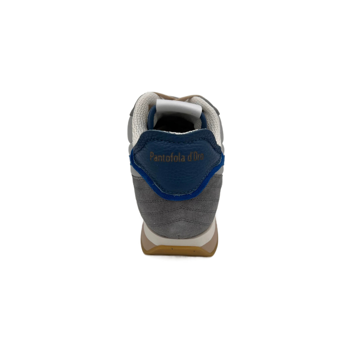 Pantofola D'Oro Men's Gray and Blue Suede Sneaker