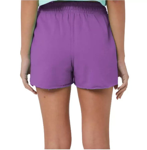 Hinnominate Chic Purple Cotton Shorts with Logo Women's Detail