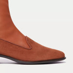 Charles Philip Elegant Suede Ankle Boots in Rich Women's Brown