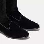Charles Philip Elegant Velvet Ankle Boots for Women's Women