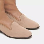 Charles Philip Elegant Suede Ankle Boots in Women's Beige