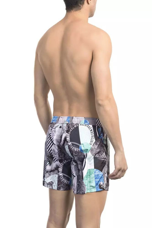 Bikkembergs Vibrant Printed Swim Shorts: Summer Men's Essential