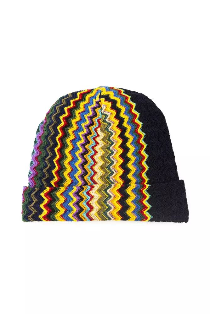 Missoni Geometric Fantasy Wool Blend Men's Hat