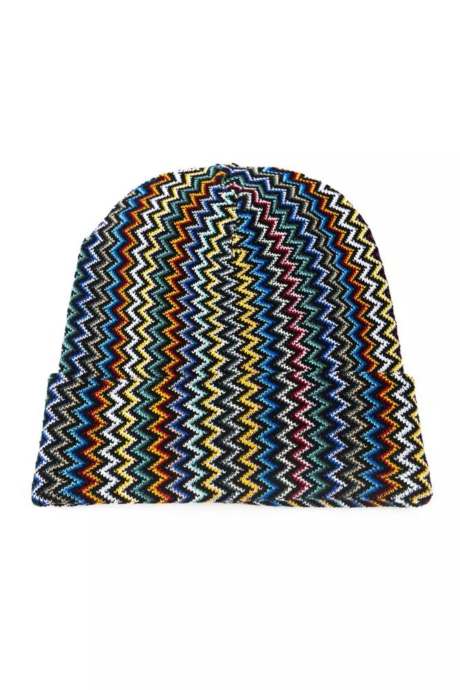 Missoni Geometric Fantasy Multicolor Wool Men's Hat