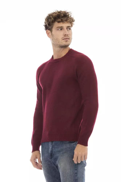 Alpha Studio Classic Crewneck Crimson Men's Sweater