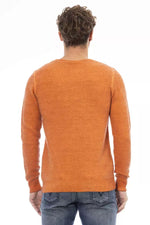 Distretto12 Chic Crew Neck Sweater in Vibrant Men's Orange