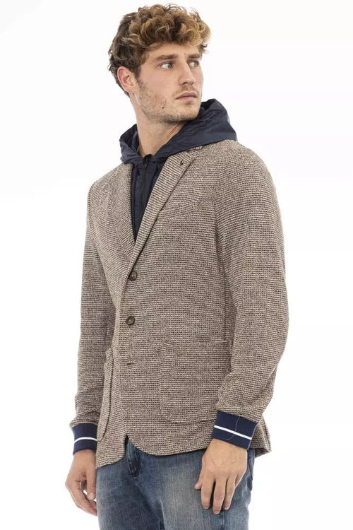 Distretto12 Chic Waterproof Hooded Fabric Men's Jacket
