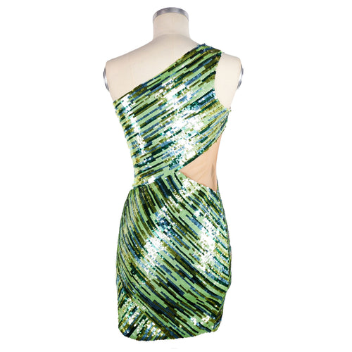 Elisabetta Franchi Emerald Sequin Starlight Women's Dress