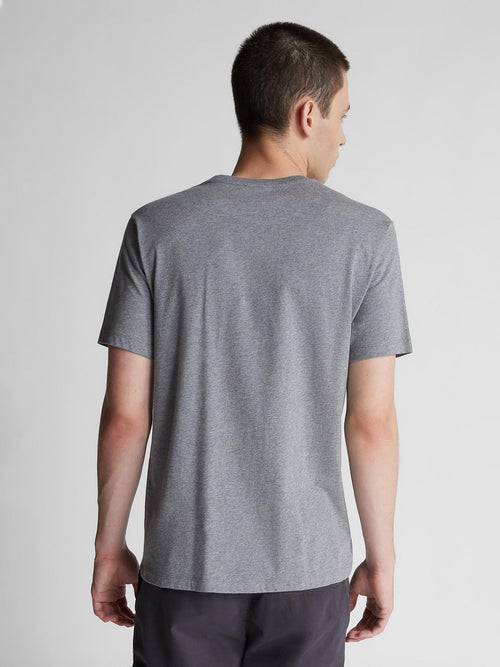 North Sails Chic Gray Crewneck Tee with Front Men's Print