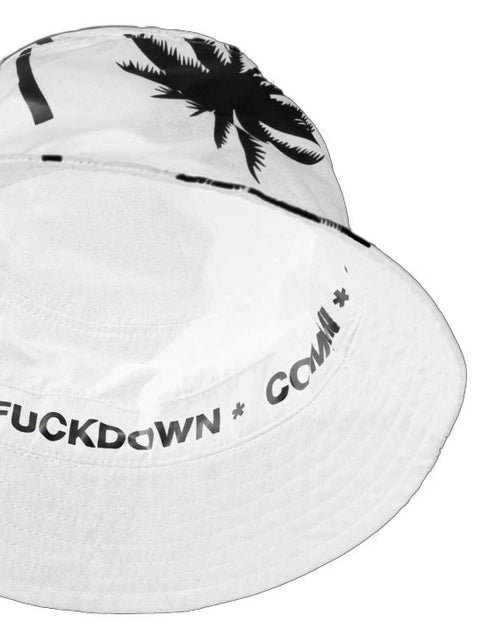Comme Des Fuckdown Palm Print Chic Fisherman Women's Hat