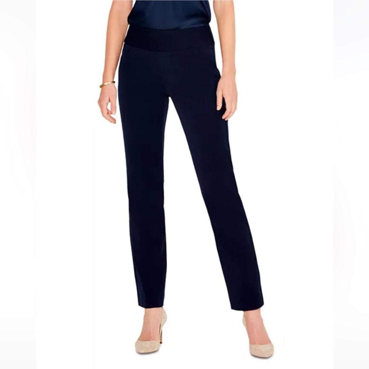 Nic + Zoe Work It Dark Indigo Straight Leg Pants