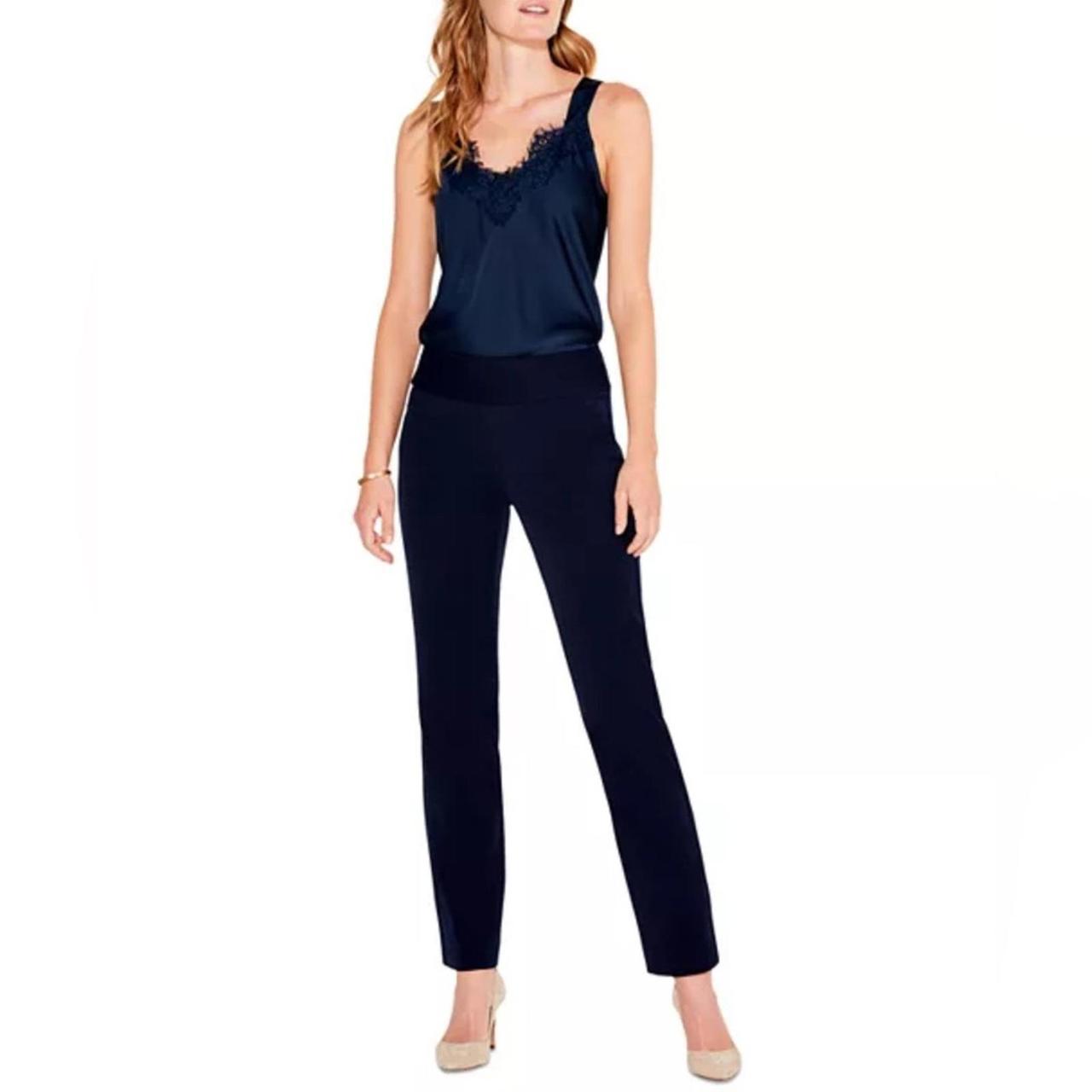 Nic + Zoe Work It Dark Indigo Straight Leg Pants