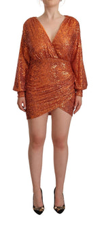 Aniye By Sequin Embellished Wrap Mini Women's Dress