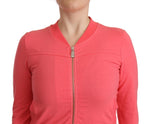Blumarine Elegant Pink Full Zip Women's Sweater