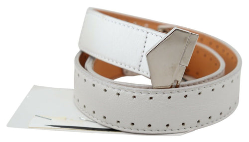GF Ferre Elegant White Leather Fashion Women's Belt