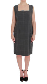BENCIVENGA Elegant Checkered Cotton-Blend Suit Women's Set