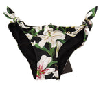 Dolce & Gabbana Elegant Lily-Print Bikini Women's Bottom