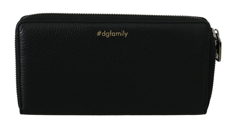 Dolce & Gabbana Elegant Black Leather Continental Men's Wallet