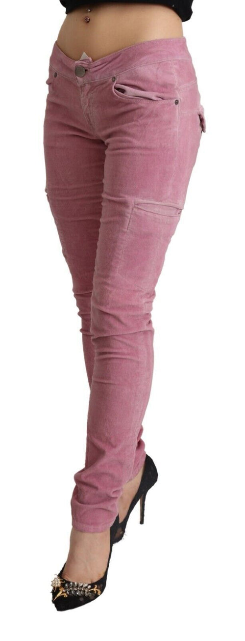 Acht Chic Pink Low Waist Skinny Women's Jeans