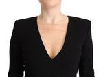 Dsquared² Elegant Black V-Neck Mini Women's Dress