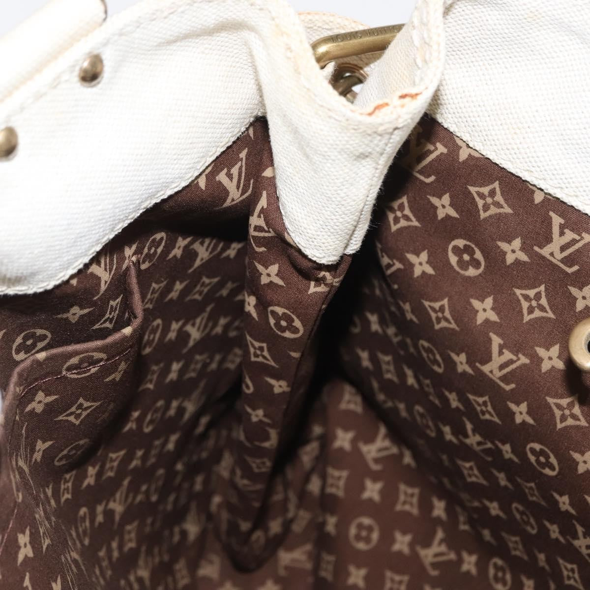 Louis Vuitton Globe Shopper Tote Canvas Beige Canvas Tote Bag Bag (Pre-Owned)