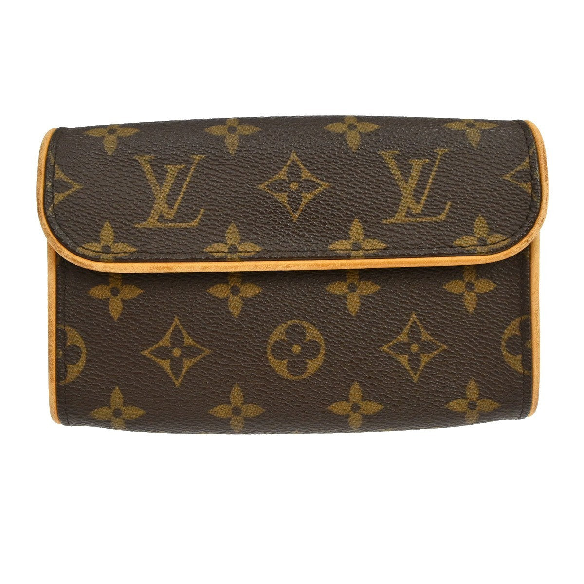 Louis Vuitton Florentine Waist Bag Monogram Canvas Brown Canvas Clutche & Pouche Bag (Pre-Owned)