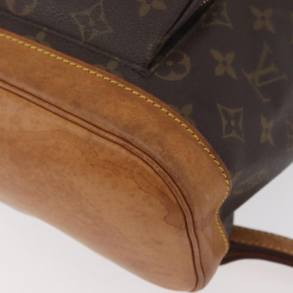 Louis Vuitton Vintage Montsouris Backpack Monogram Canvas Brown Canvas Backpack Bag (Pre-Owned)