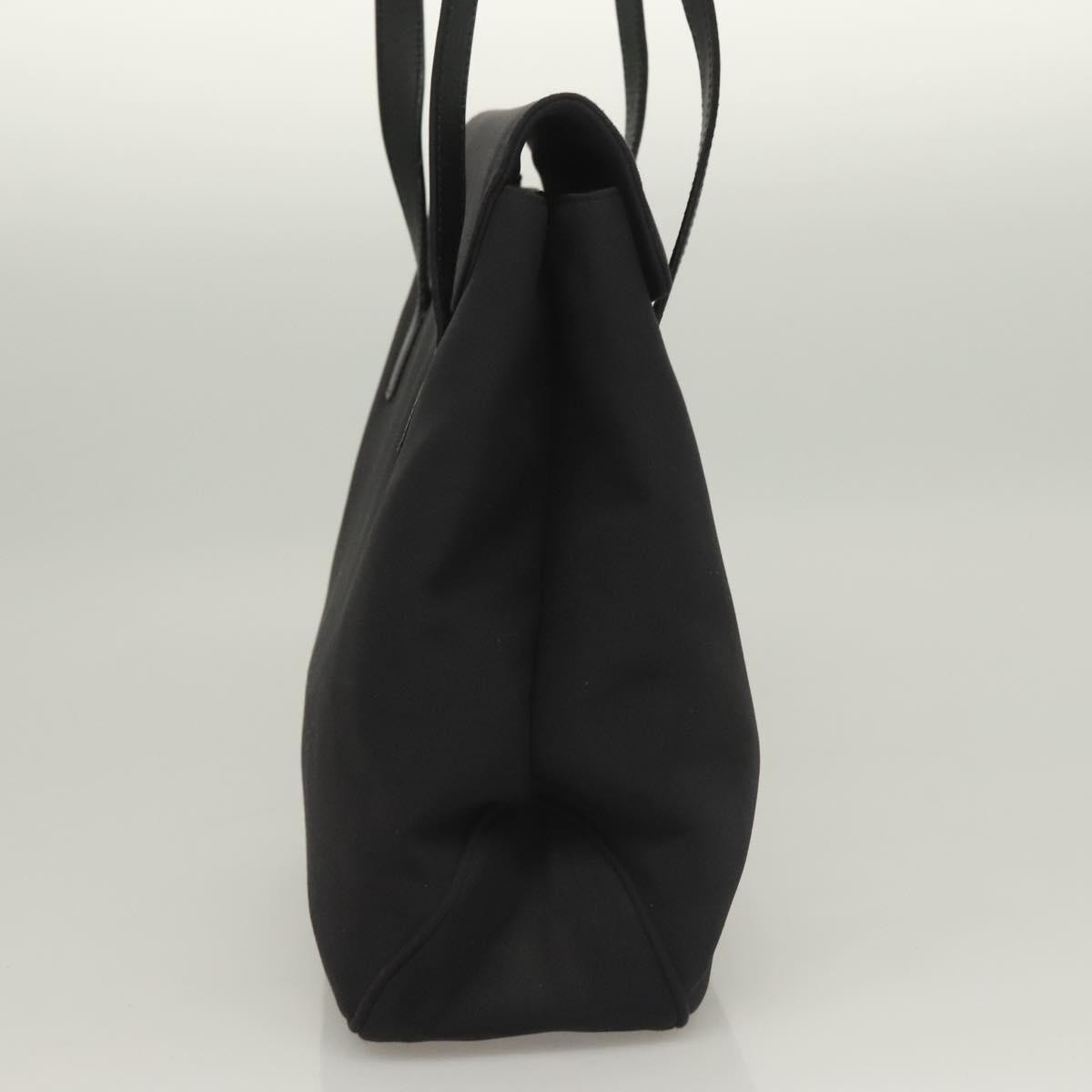 Salvatore Ferragamo Vala Shoulder Bag Leather Black Canvas Shoulder Bag Bag (Pre-Owned)