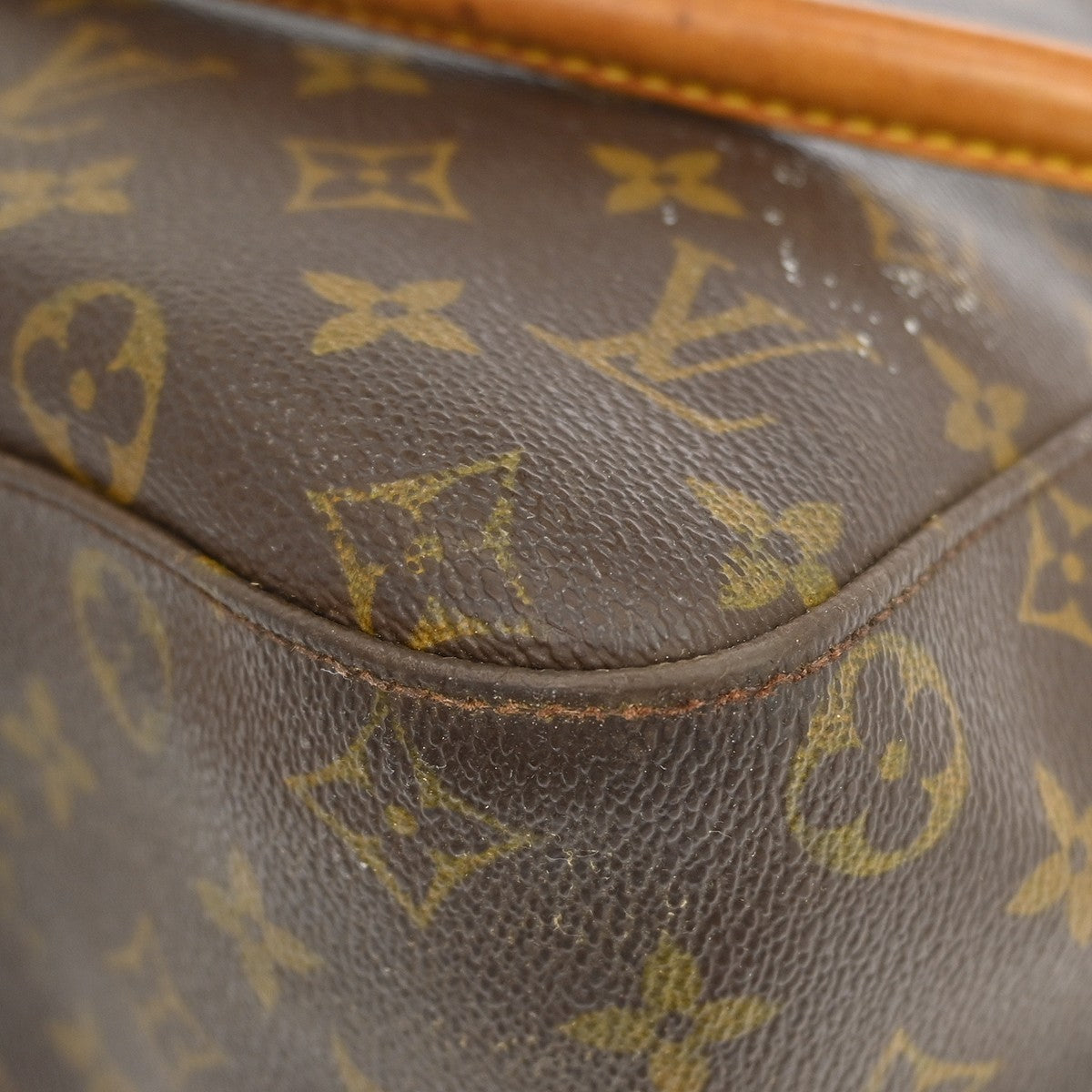 Louis Vuitton Monogram Looping Handbag Monogram Canvas Brown Canvas Shoulder Bag Bag (Pre-Owned)