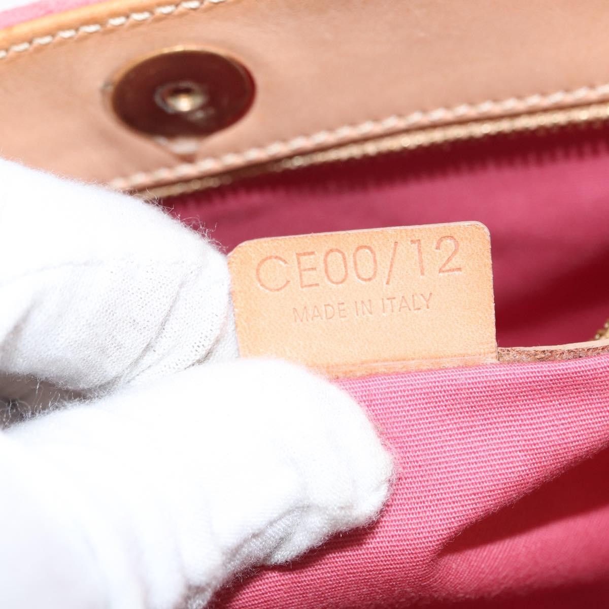 Celine C Macadam Shoulder Bag Suede Pink Suede Shoulder Bag Bag (Pre-Owned)