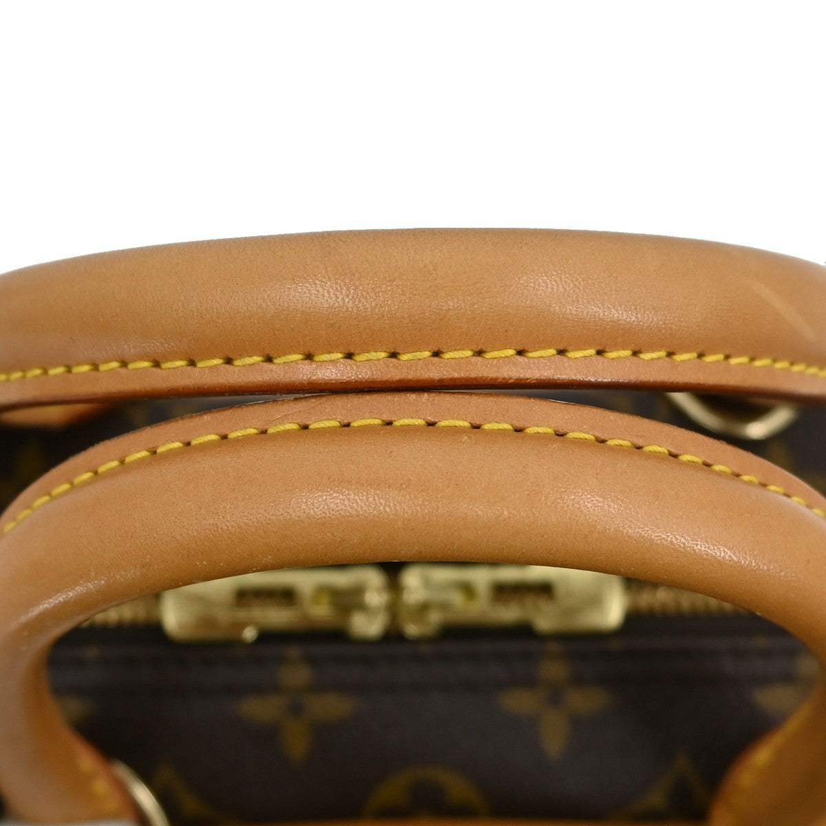 Louis Vuitton Deauville Handbag Monogram Canvas Brown Canvas Handbag (Pre-Owned)