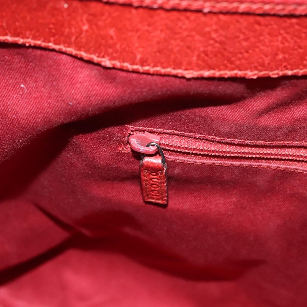 Gucci Vintage Open Tote Gg Canvas Red Canvas Tote Bag Bag (Pre-Owned)