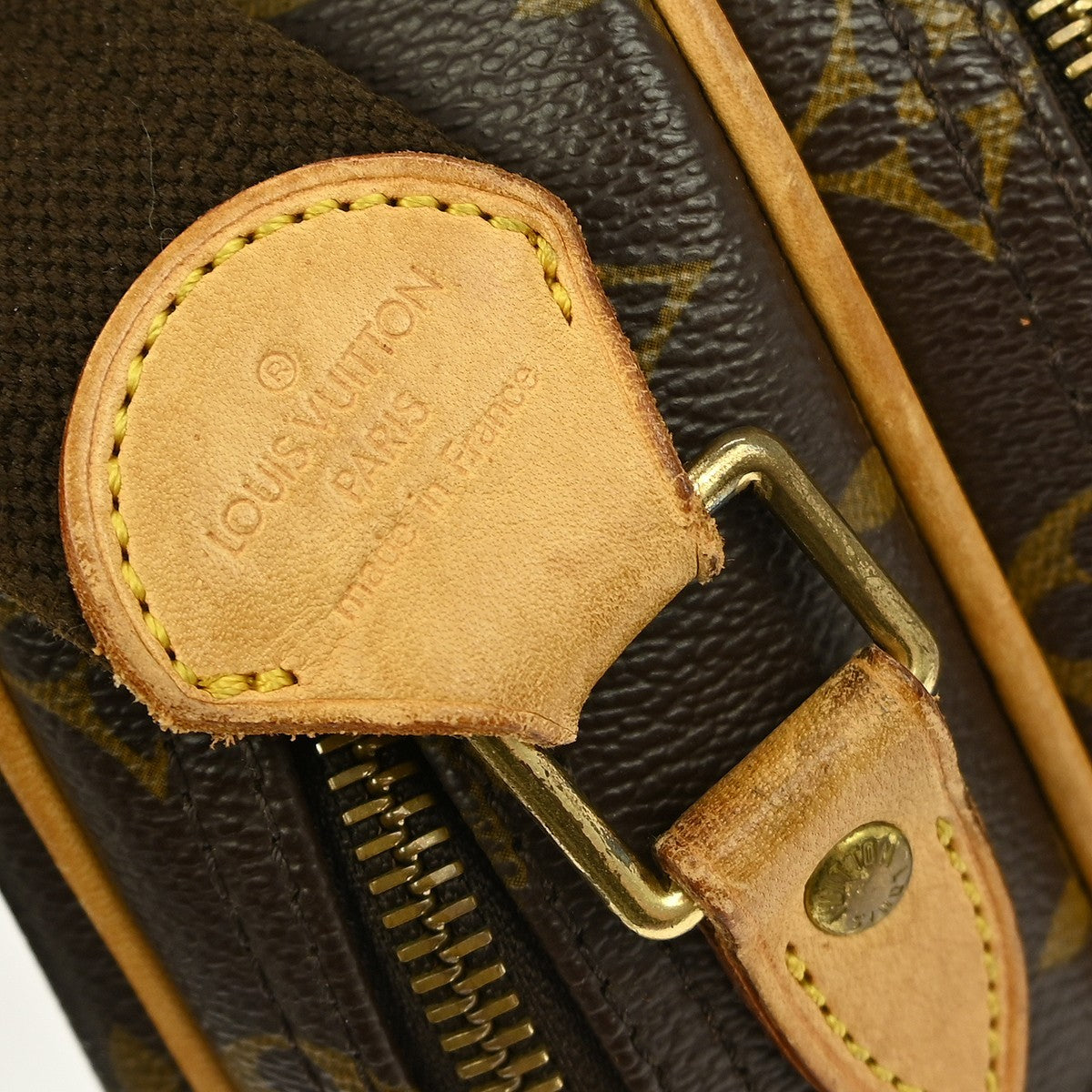 Louis Vuitton Reporter Bag Monogram Canvas Brown Canvas Shoulder Bag Bag (Pre-Owned)