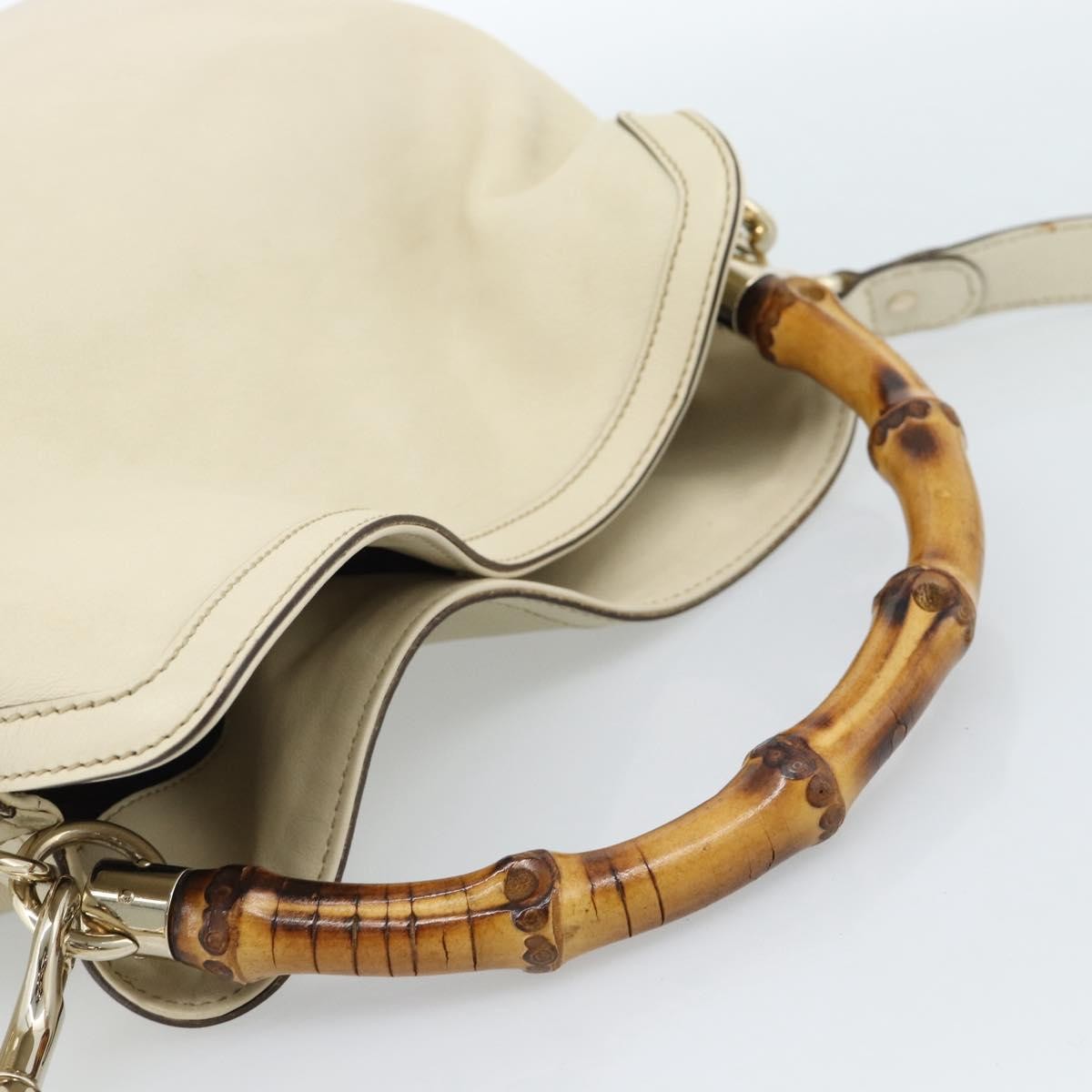Gucci Vintage Convertible Bamboo Top Handle Bag Leather Multicolour Leather Handbag (Pre-Owned)