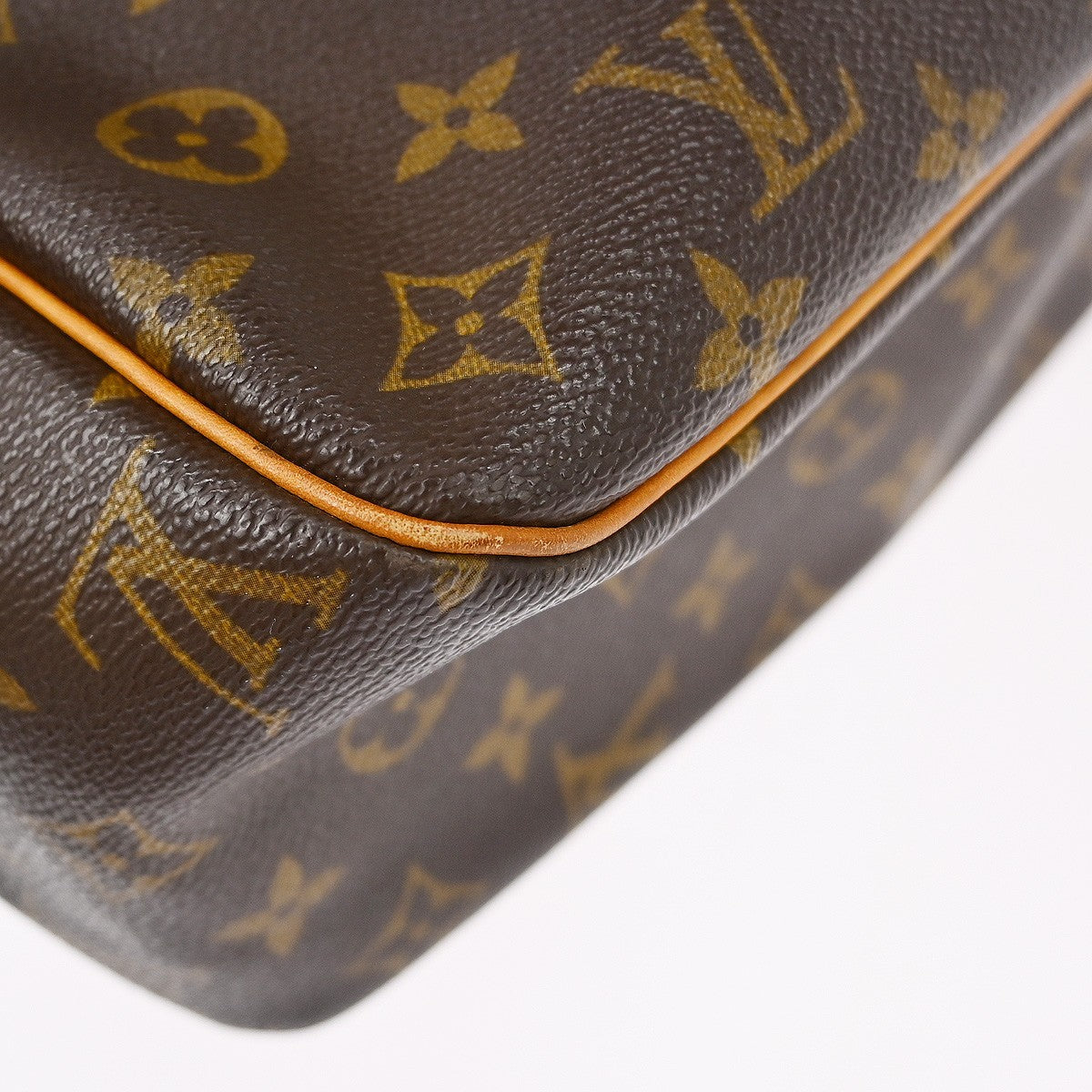Louis Vuitton Cite Handbag Monogram Canvas Brown Canvas Shoulder Bag Bag (Pre-Owned)