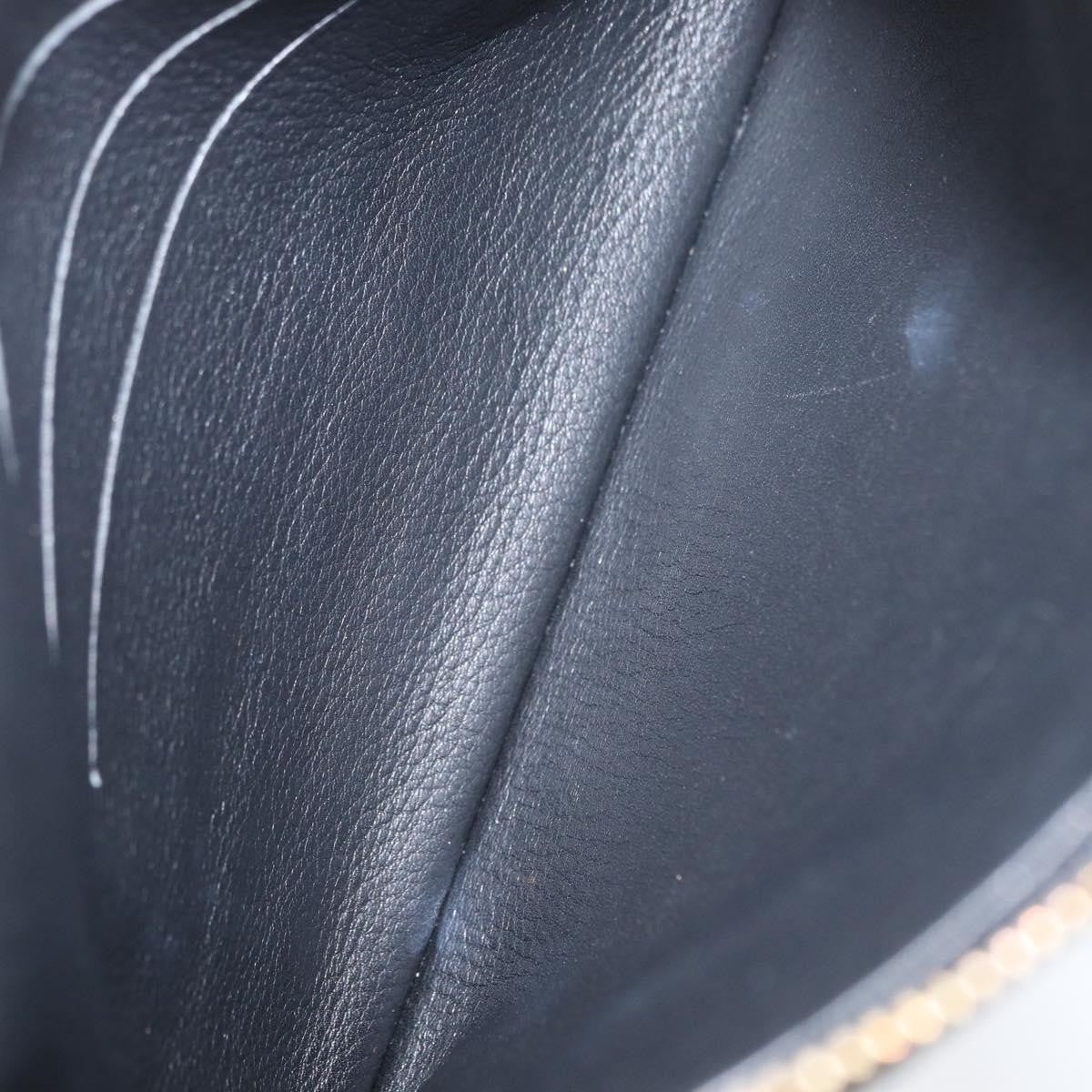Louis Vuitton Selene Pochette Mahina Leather Black Leather Clutche & Pouche Bag (Pre-Owned)