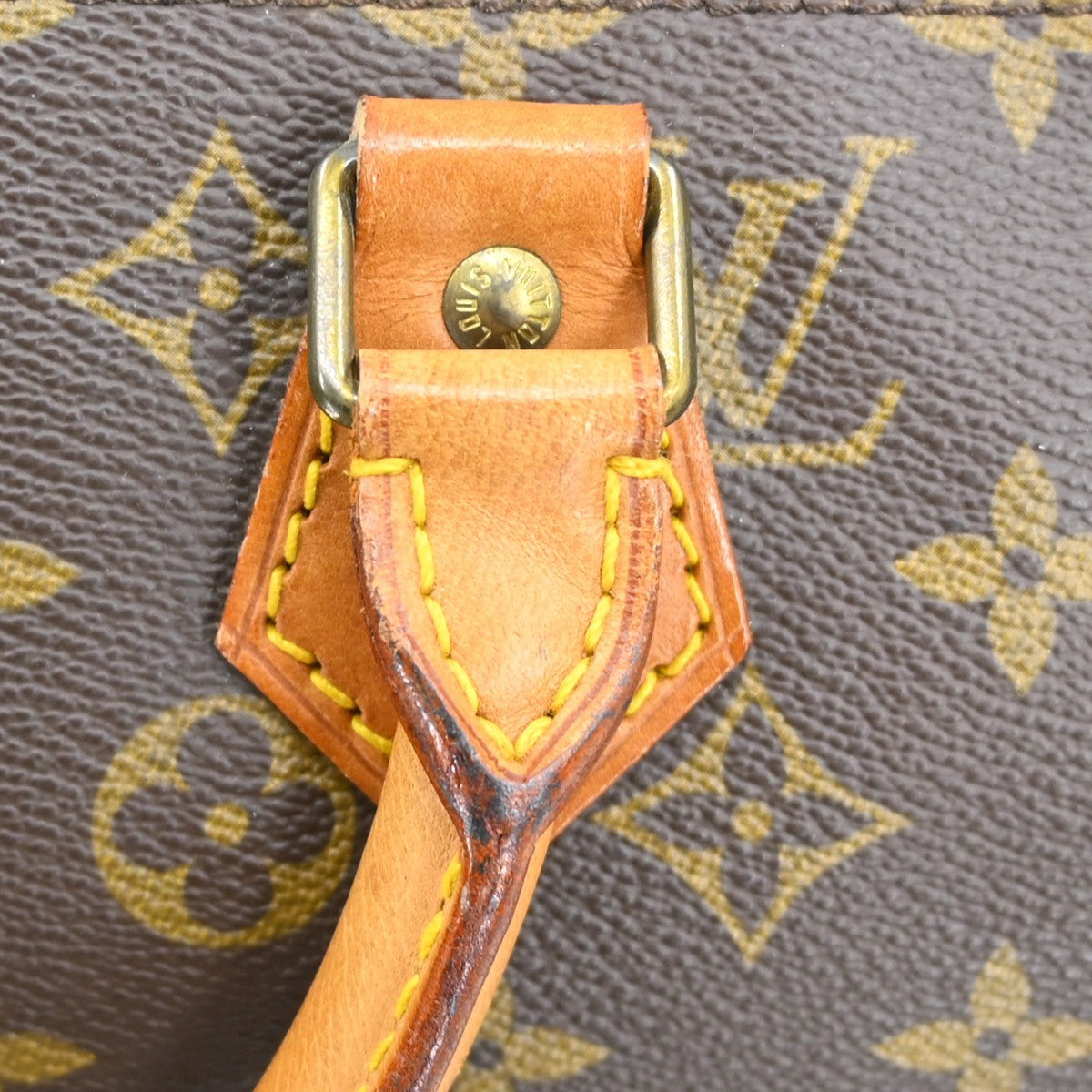 Louis Vuitton Speedy Handbag Monogram Canvas Brown Canvas Handbag (Pre-Owned)