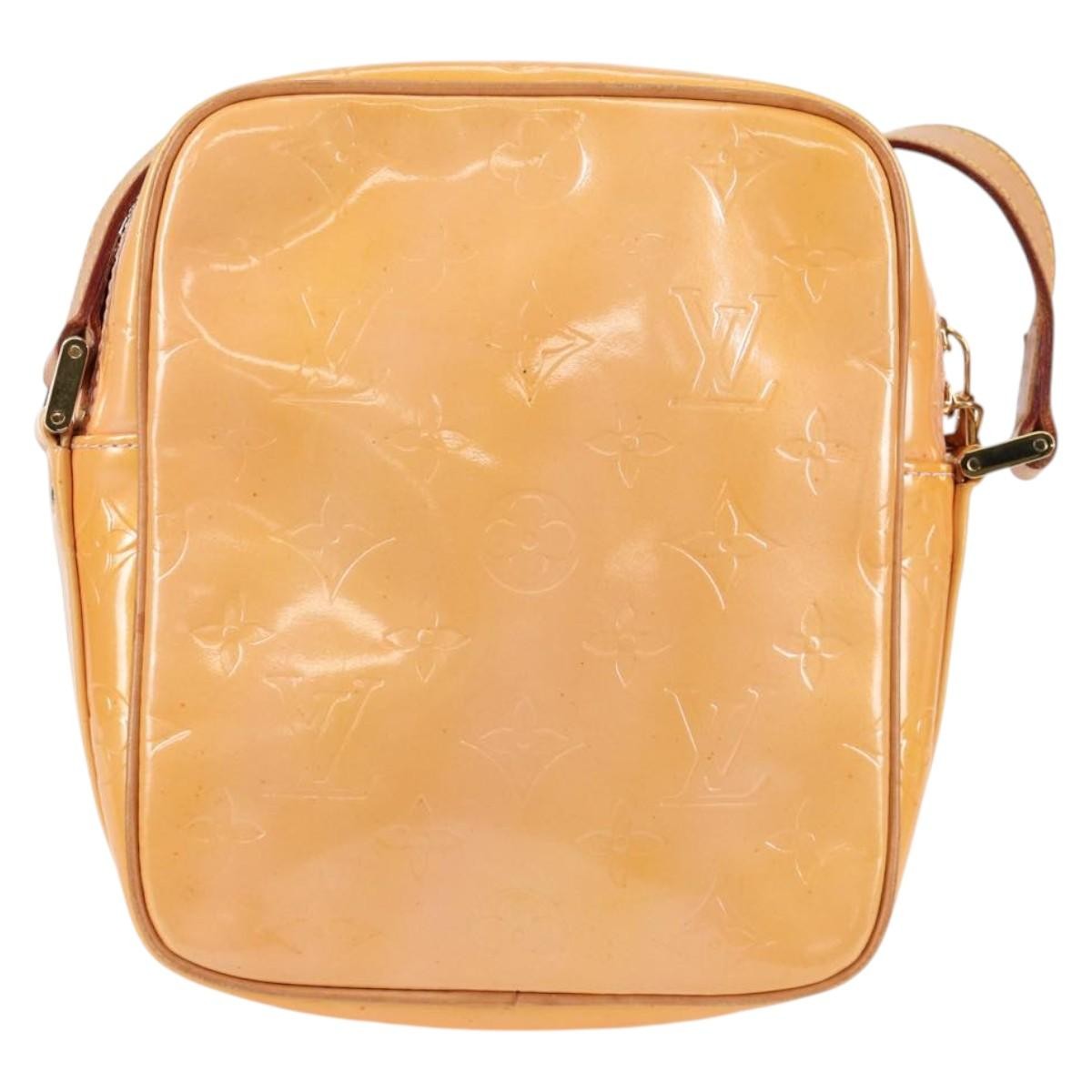 Louis Vuitton Wooster Handbag Monogram Vernis Beige Patent_Leather Bag (Pre-Owned)